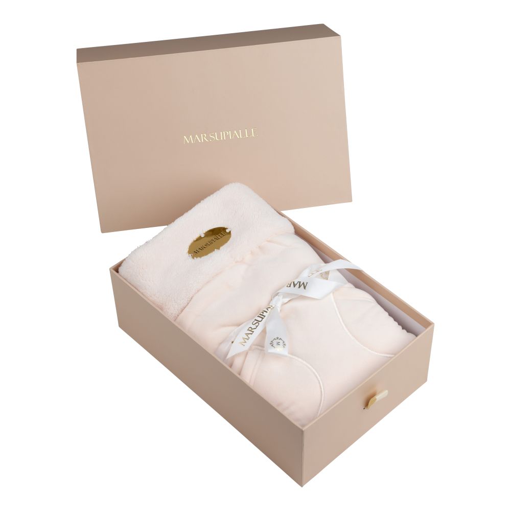 Creamy Slumber Cream Luxury Velveteen Stroller Blanket