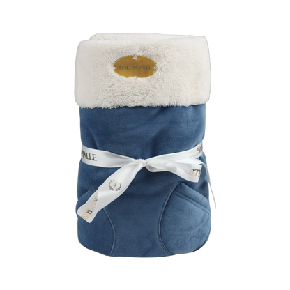 Regal Dream Blue Luxury Velveteen Stroller Blanket