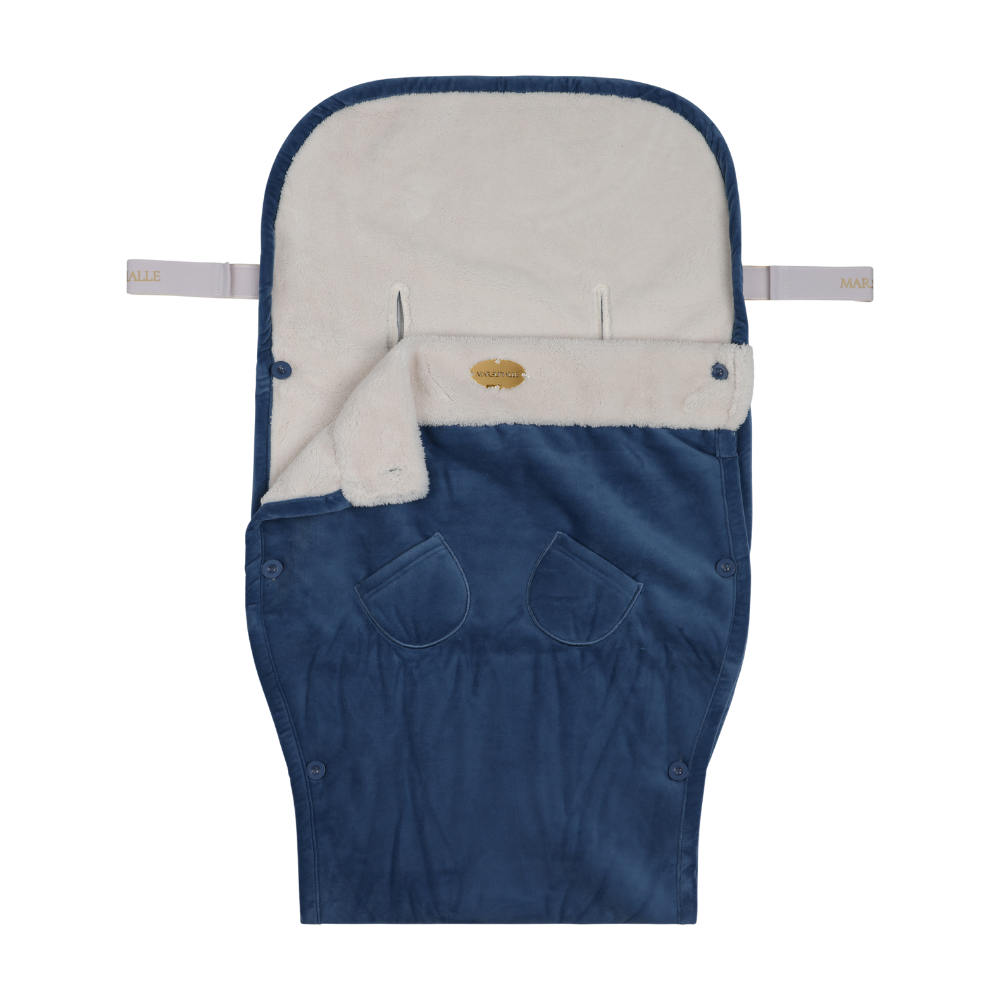 Regal Dream Blue Luxury Velveteen Stroller Blanket