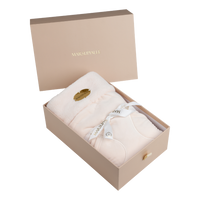 Creamy Slumber Cream Luxury Velveteen Stroller Blanket