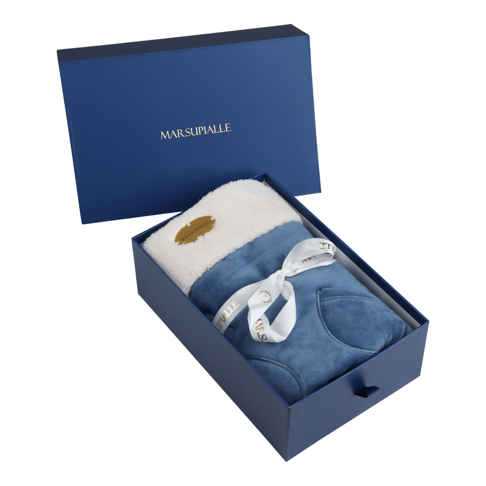 Regal Dream Blue Luxury Velveteen Stroller Blanket